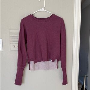 Gymshark Purple Long Sleeve Crop Top